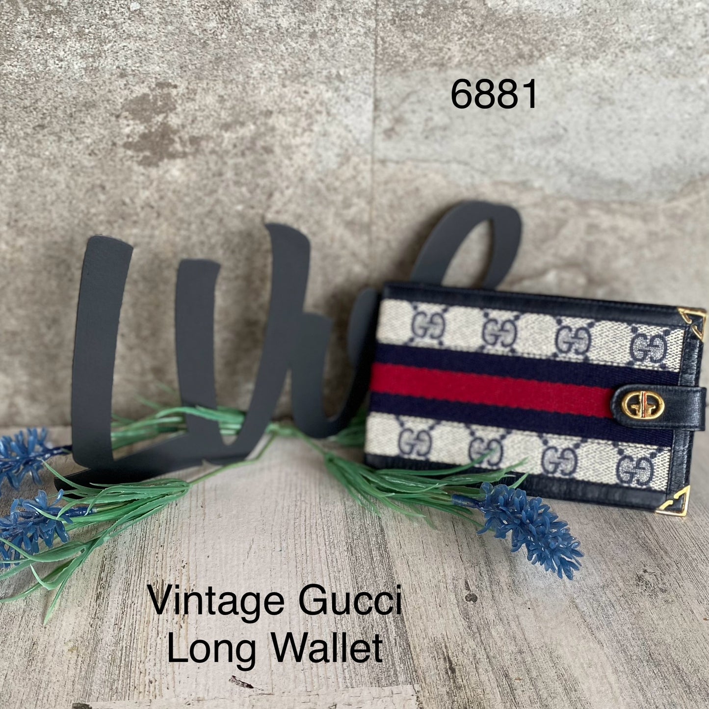 Authentic Preloved Vintage G G Long Wallet