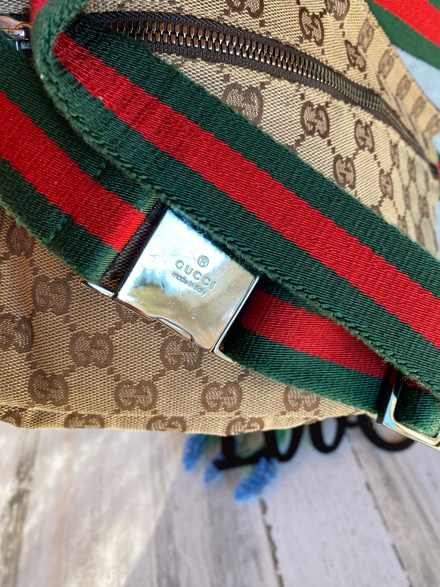 Authentic Preloved GG Waist Pouch/Bum Bag