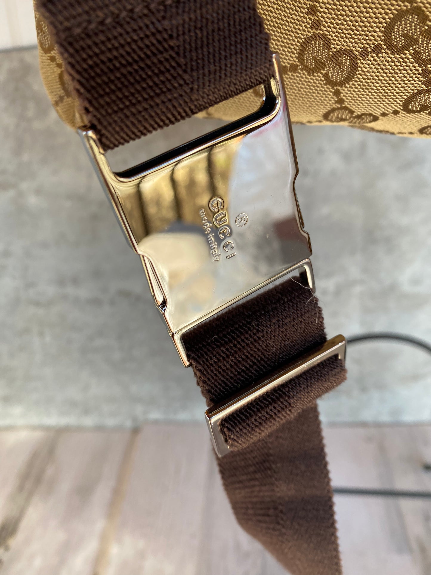 Preloved Authentic G G Waist/Bum/Sling Bag