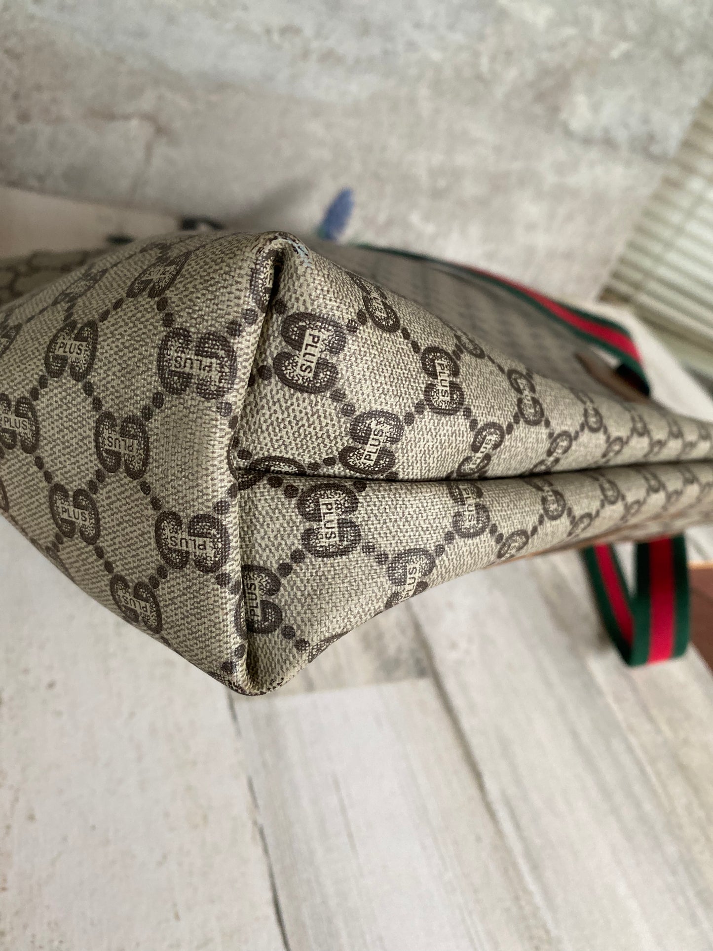Authentic Pre-Loved G G plus Sherry Line Tote Bag
