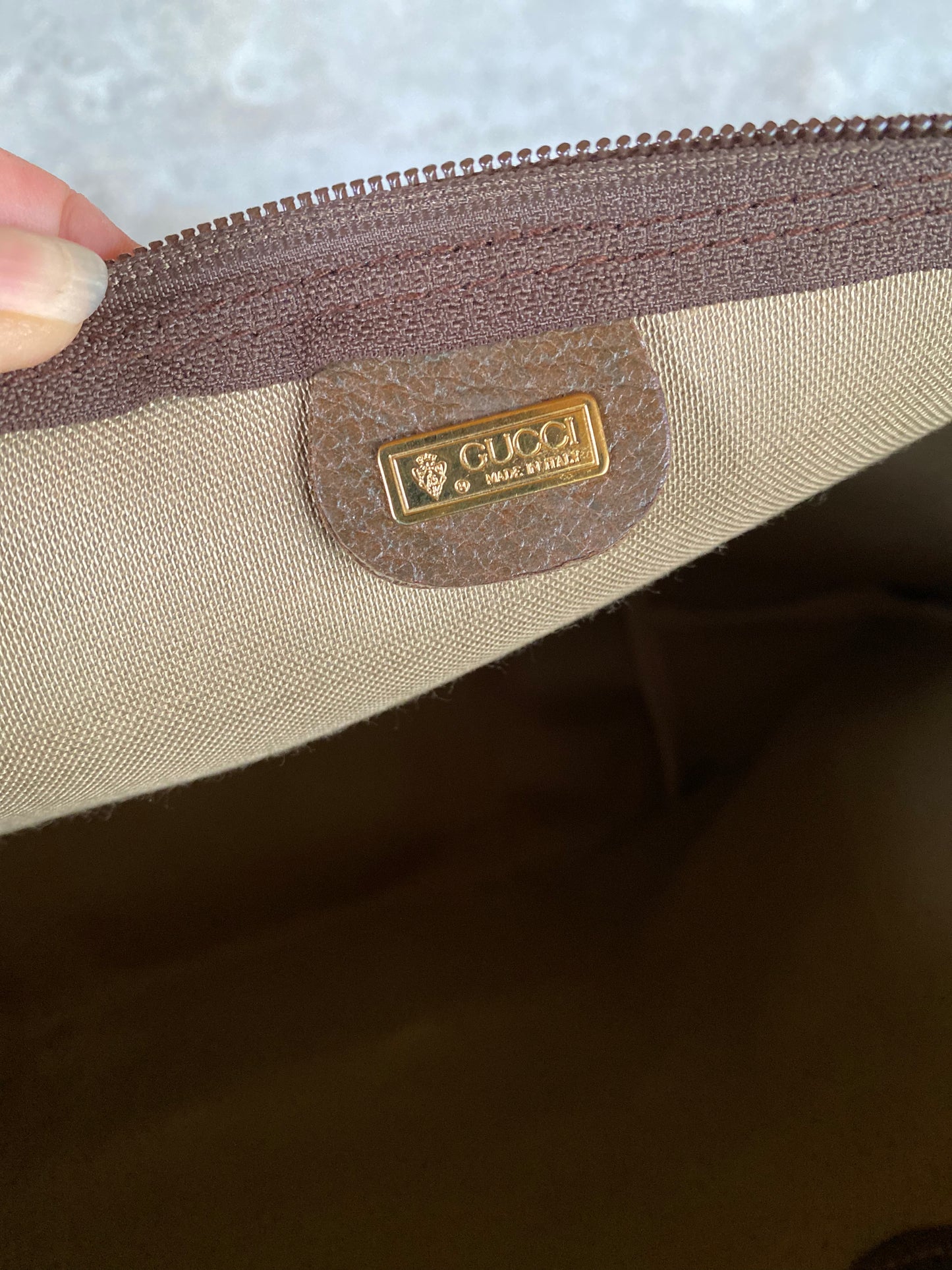 Preloved Vintage GG Duffle