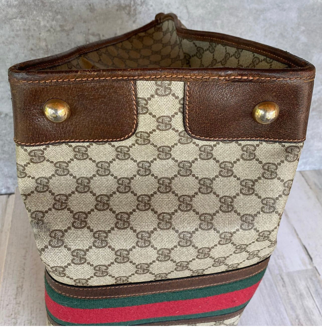 Preloved GG Sherryline Luggage Boston Bags