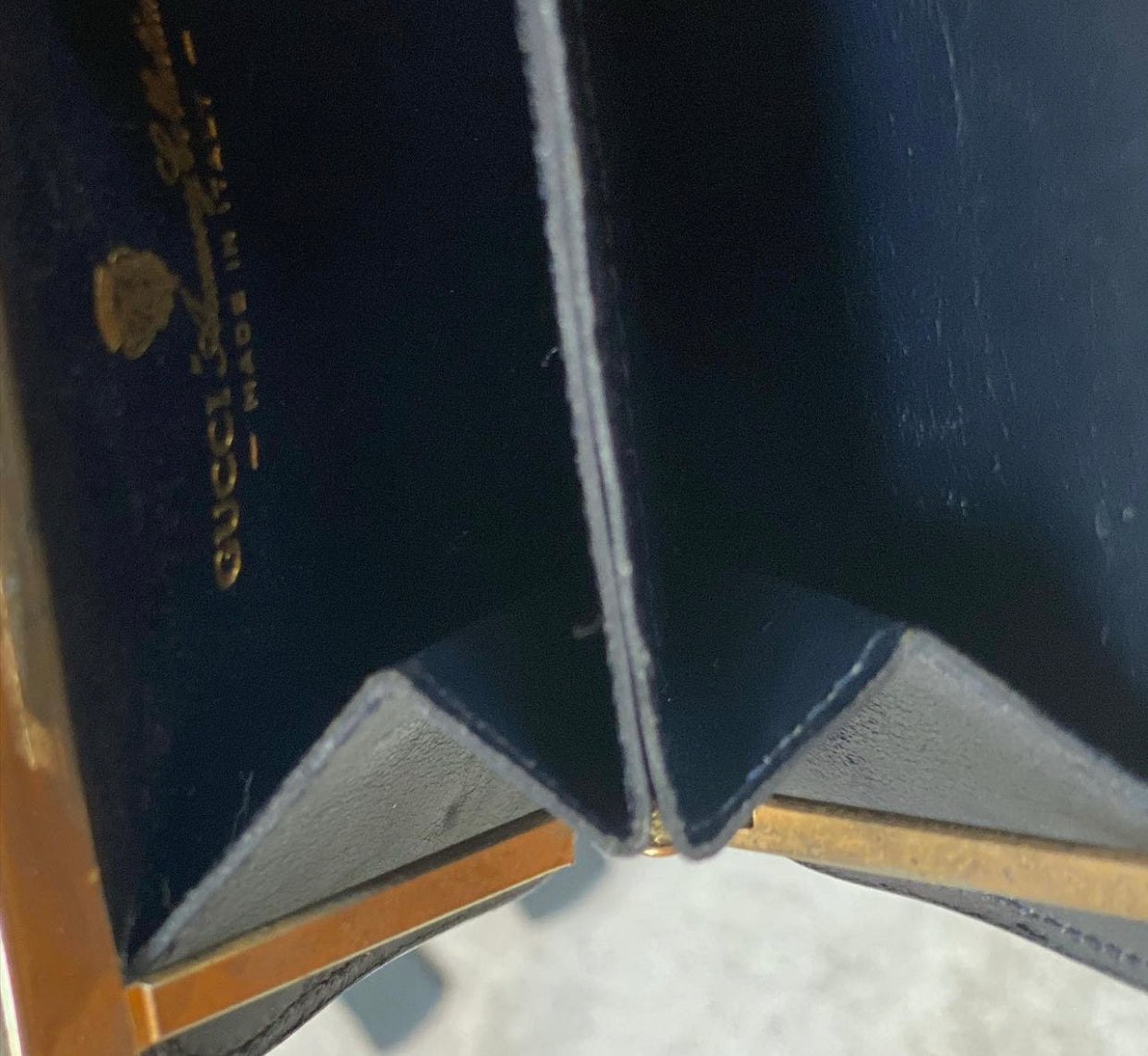 Authentic Preloved Vintage G G Coin Case