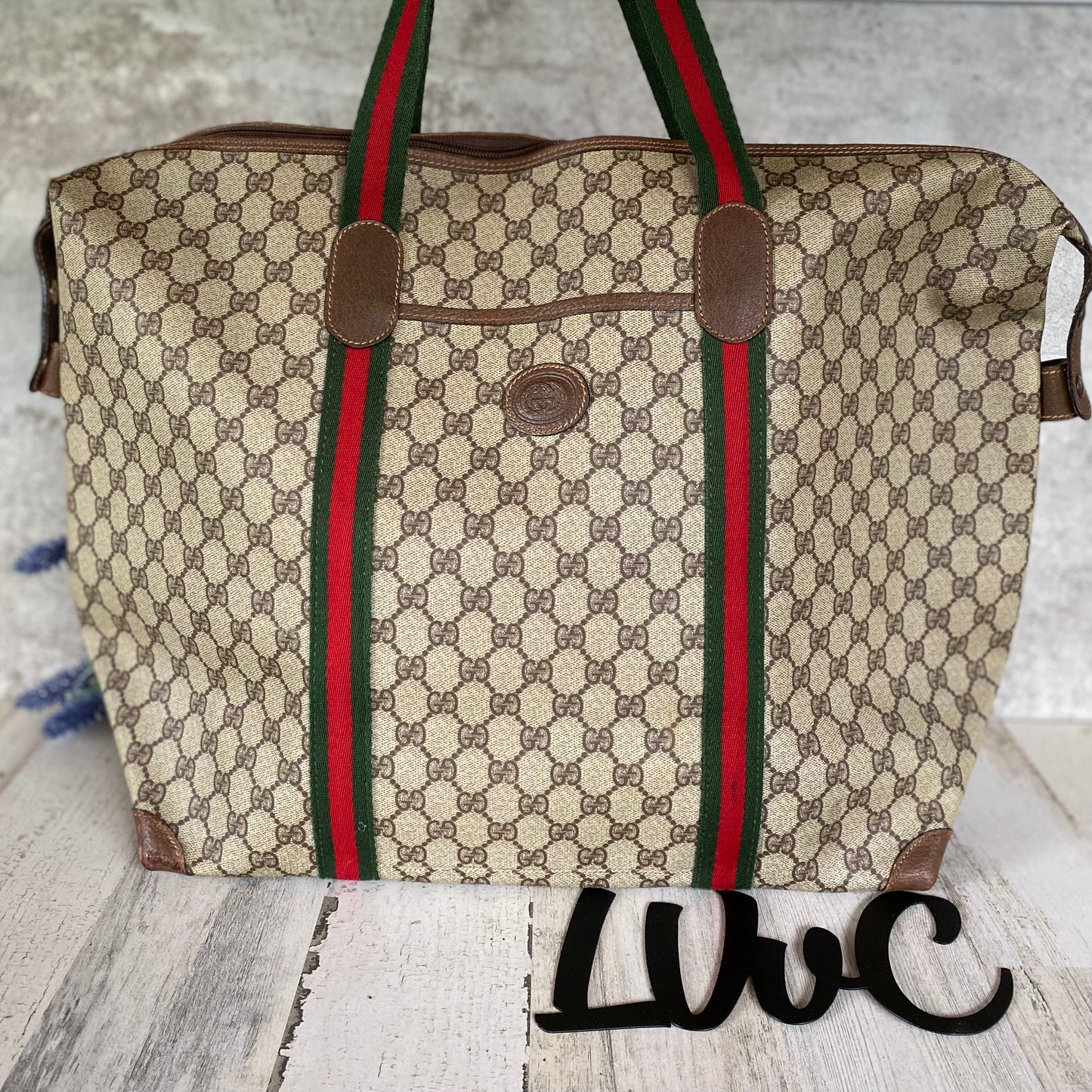 Preloved Vintage GG Duffle