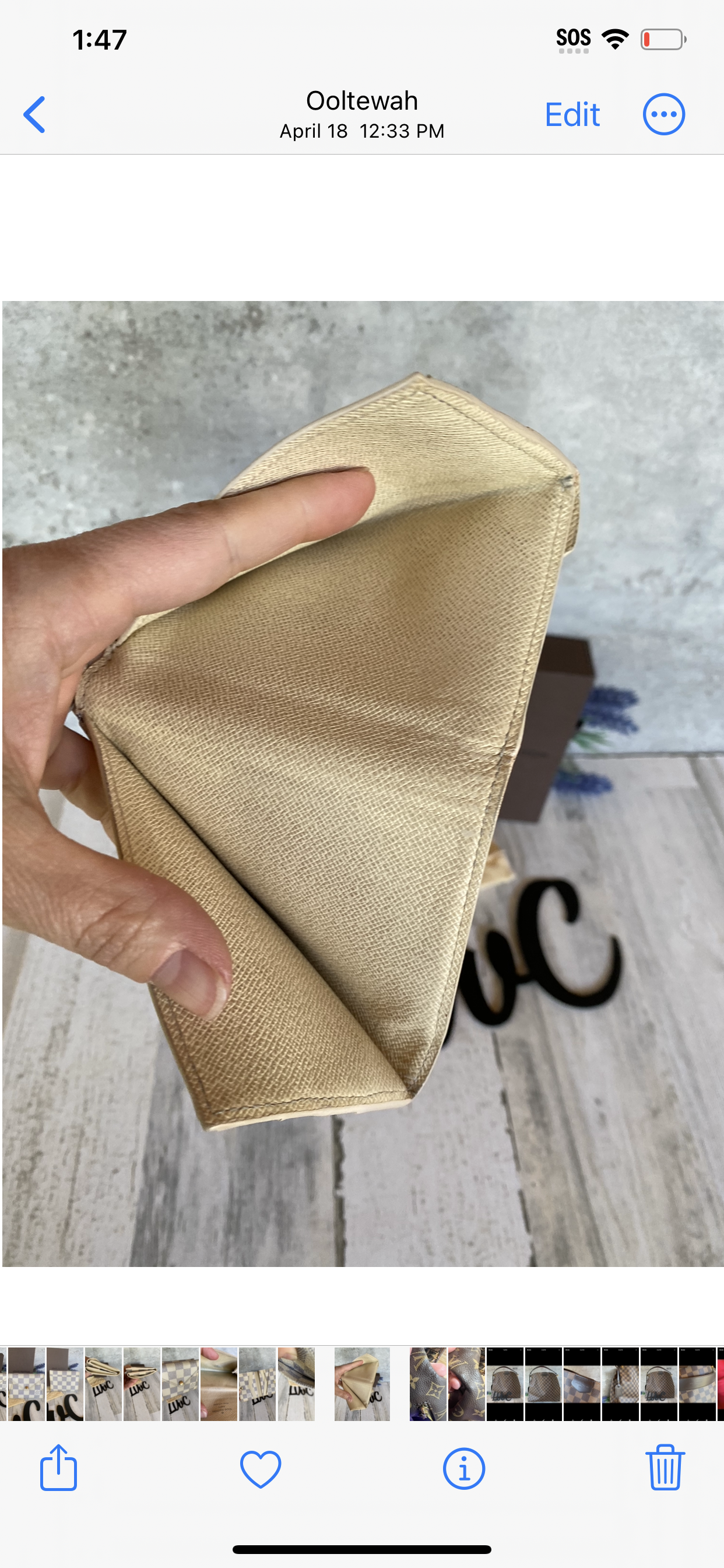 Preloved Pochette origami Wallet