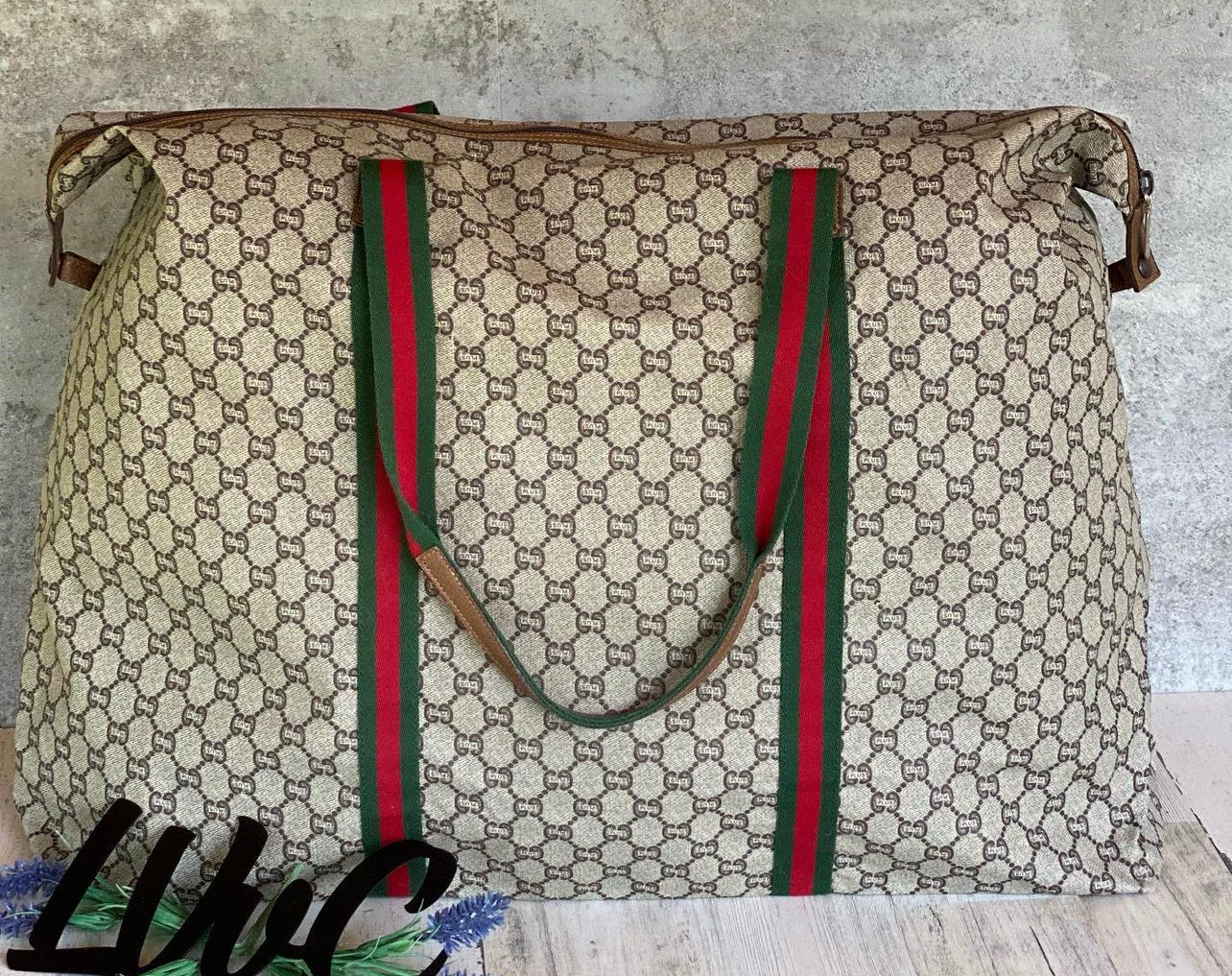 Authentic Preloved G G Plus Sherry line duffle