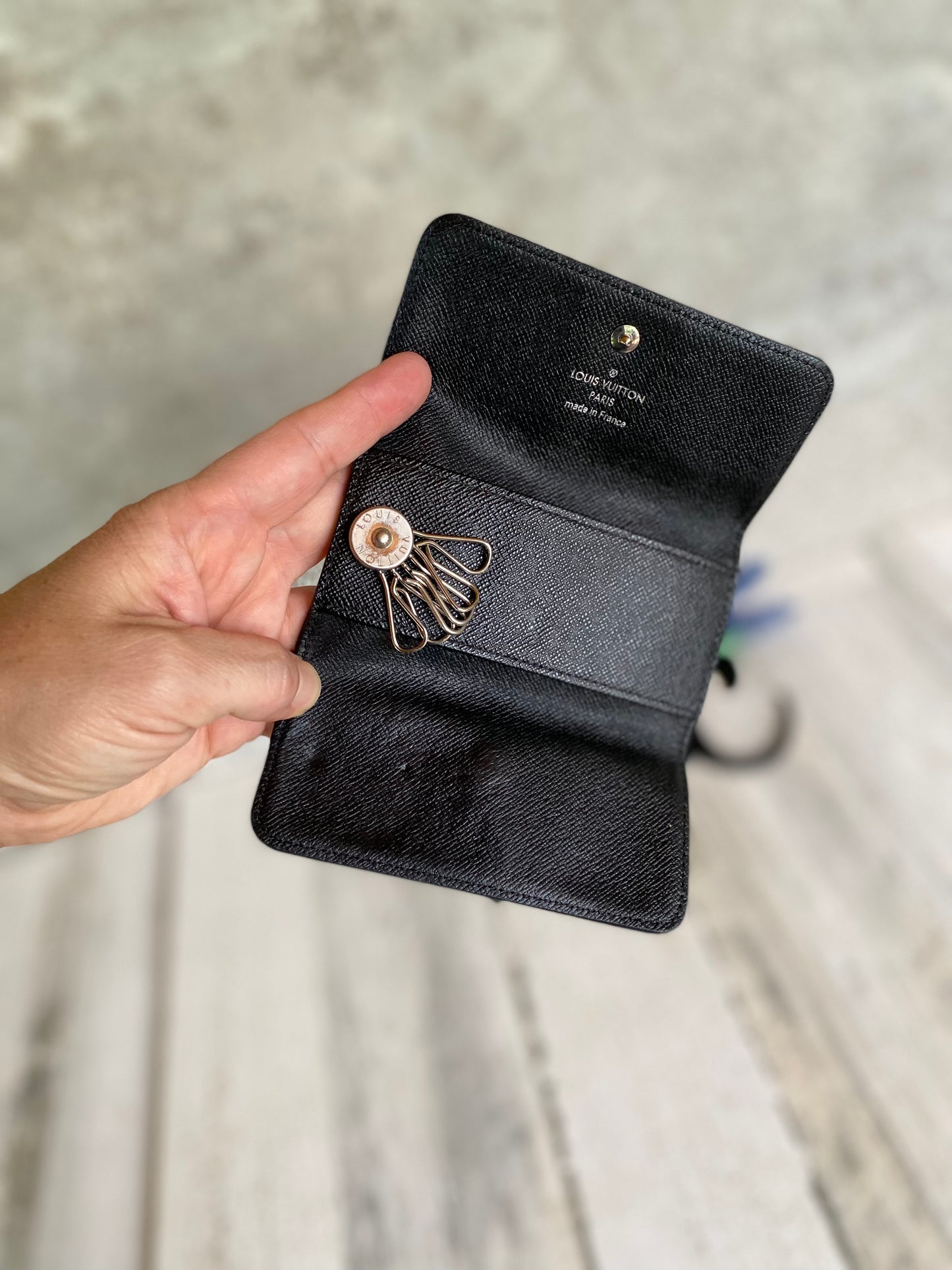 Preloved Authentic Macassar Pochette Multi Cles