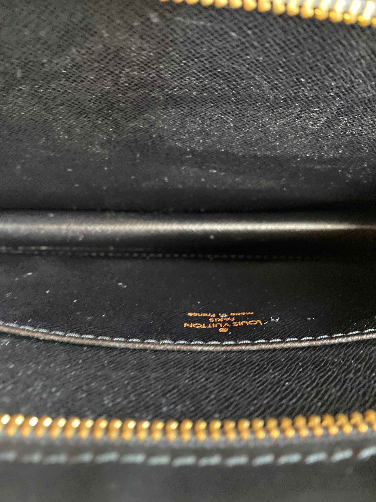 Preloved Black Epi Homme Clutch