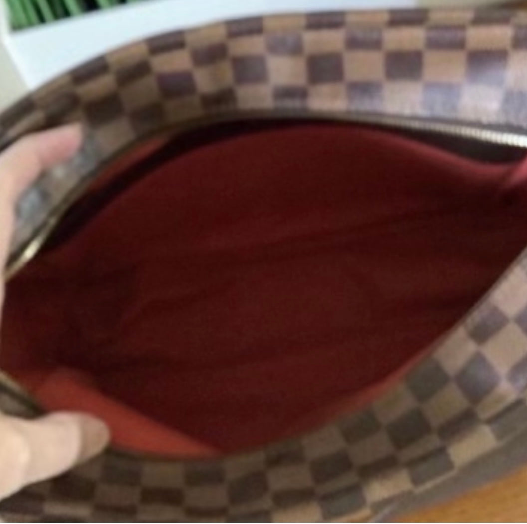 Preloved Naviglio Damier Ebene Messenger Crossbody