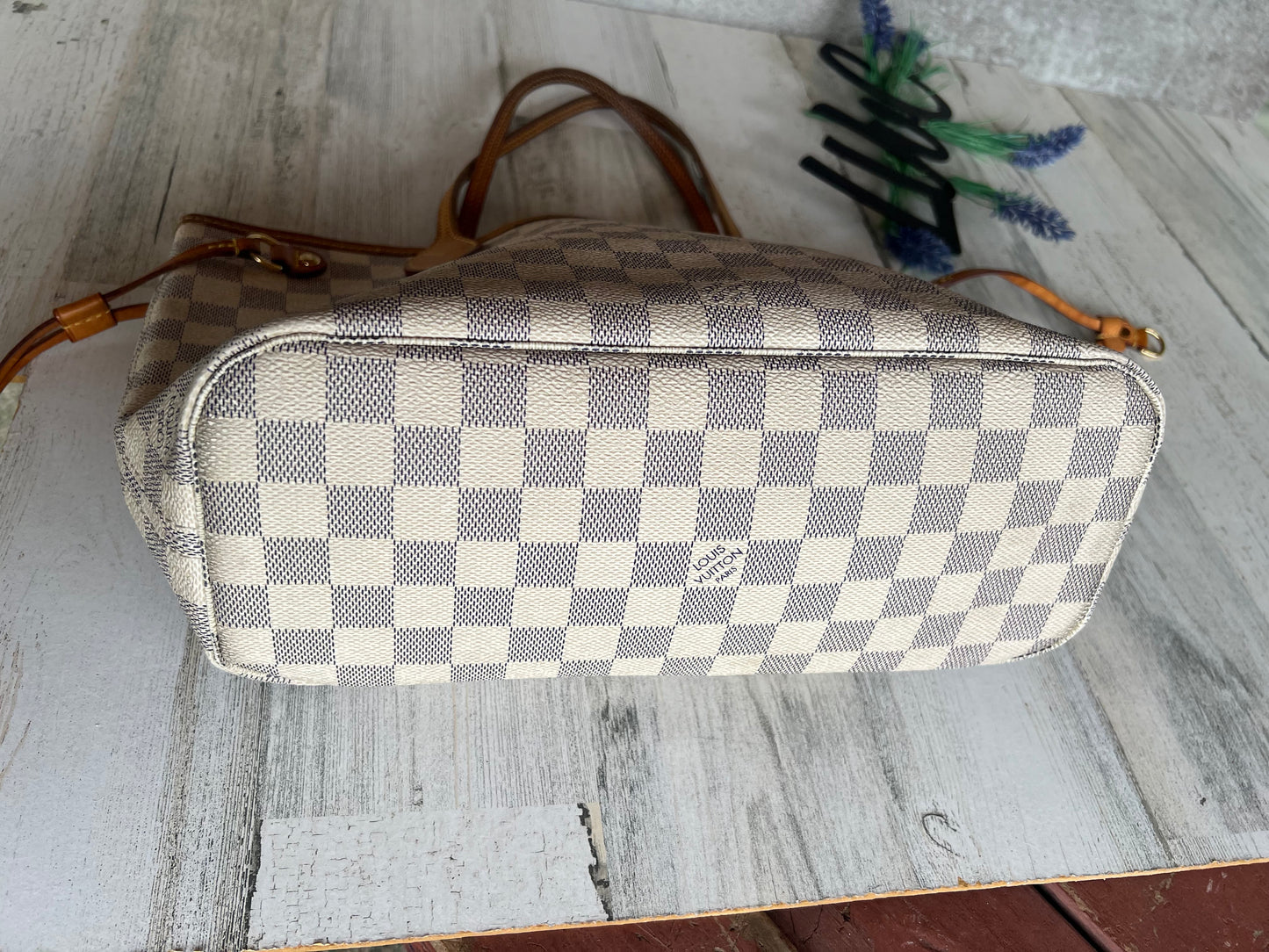 Preloved Neverfull PM Damier Azur