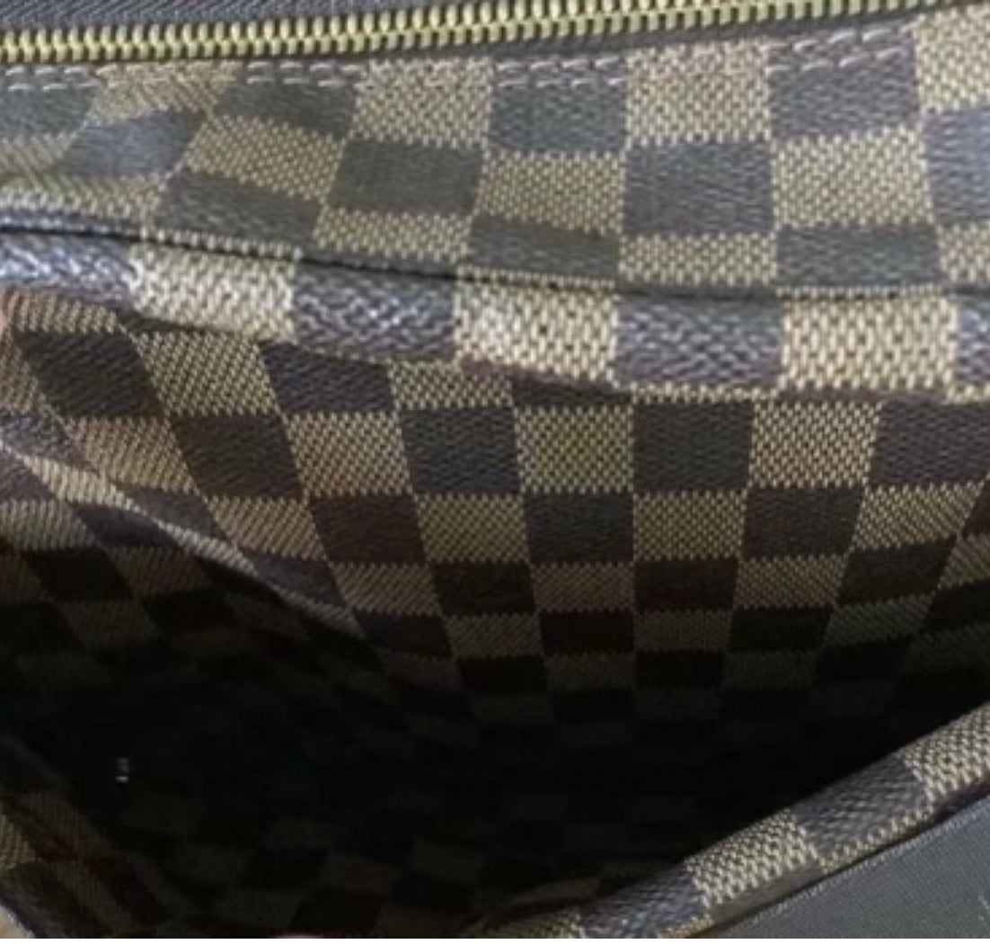 Preloved Naviglio Damier Ebene Messenger Crossbody