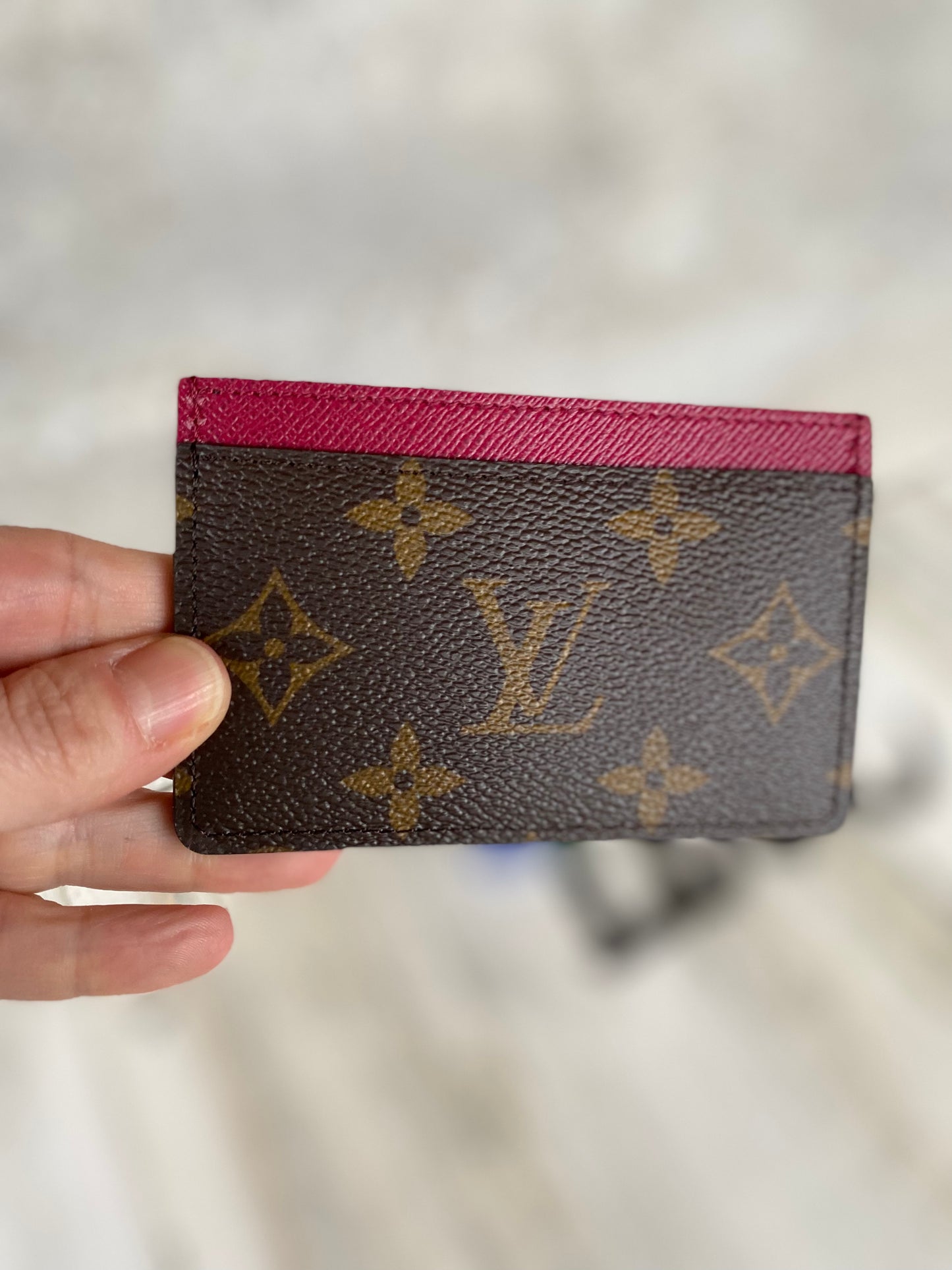 Preloved Authentic Porte Cartes Simple Card Case