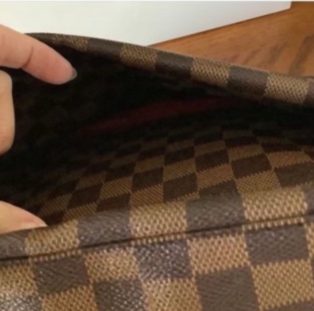 Preloved Naviglio Damier Ebene Messenger Crossbody