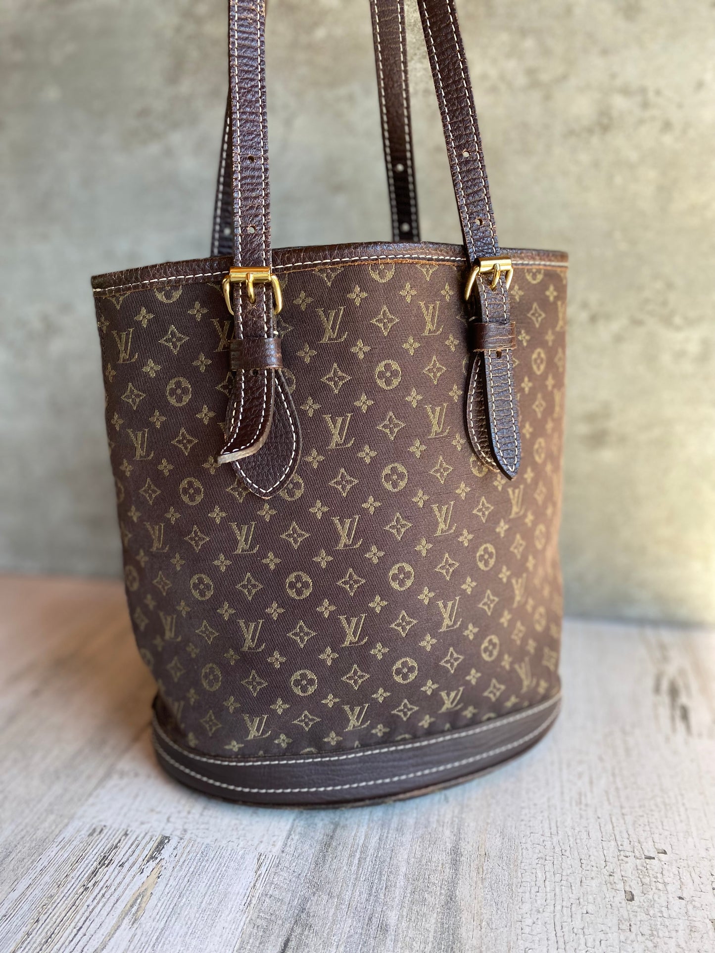 Preloved Consigned Authentic Petit Bucket tote