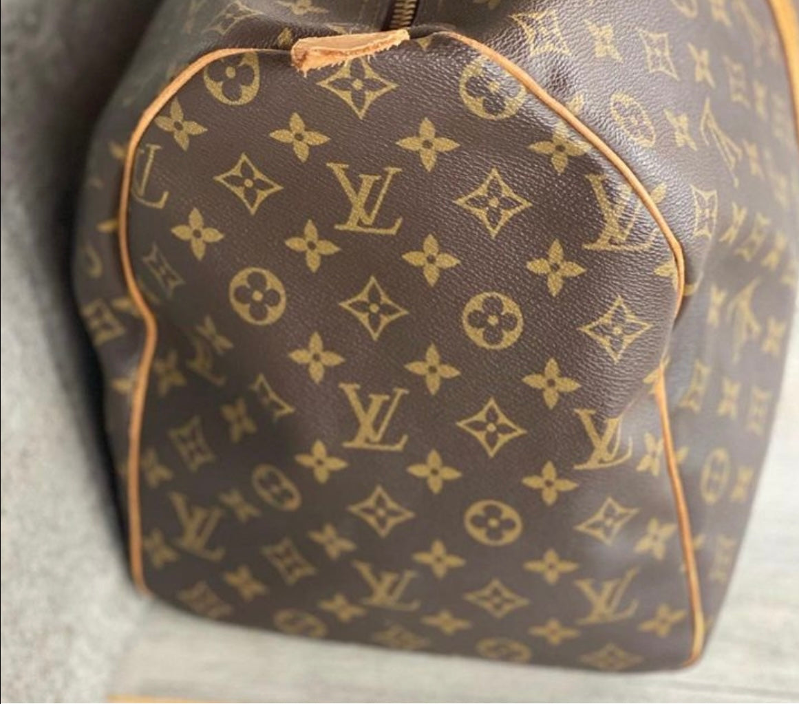 Authentic Preloved consigned Keepall 50 monogram duffle