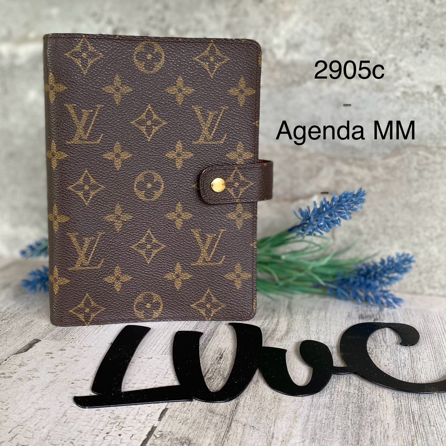 Authentic consigned Agenda MM monogram