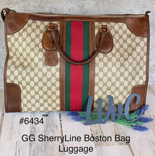 Preloved GG Sherryline Luggage Boston Bags