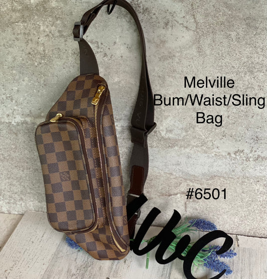 Authentic preloved Melville bum bag Damier Ebene