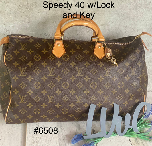 Authentic Preloved  Speedy 40 Handbag monogram