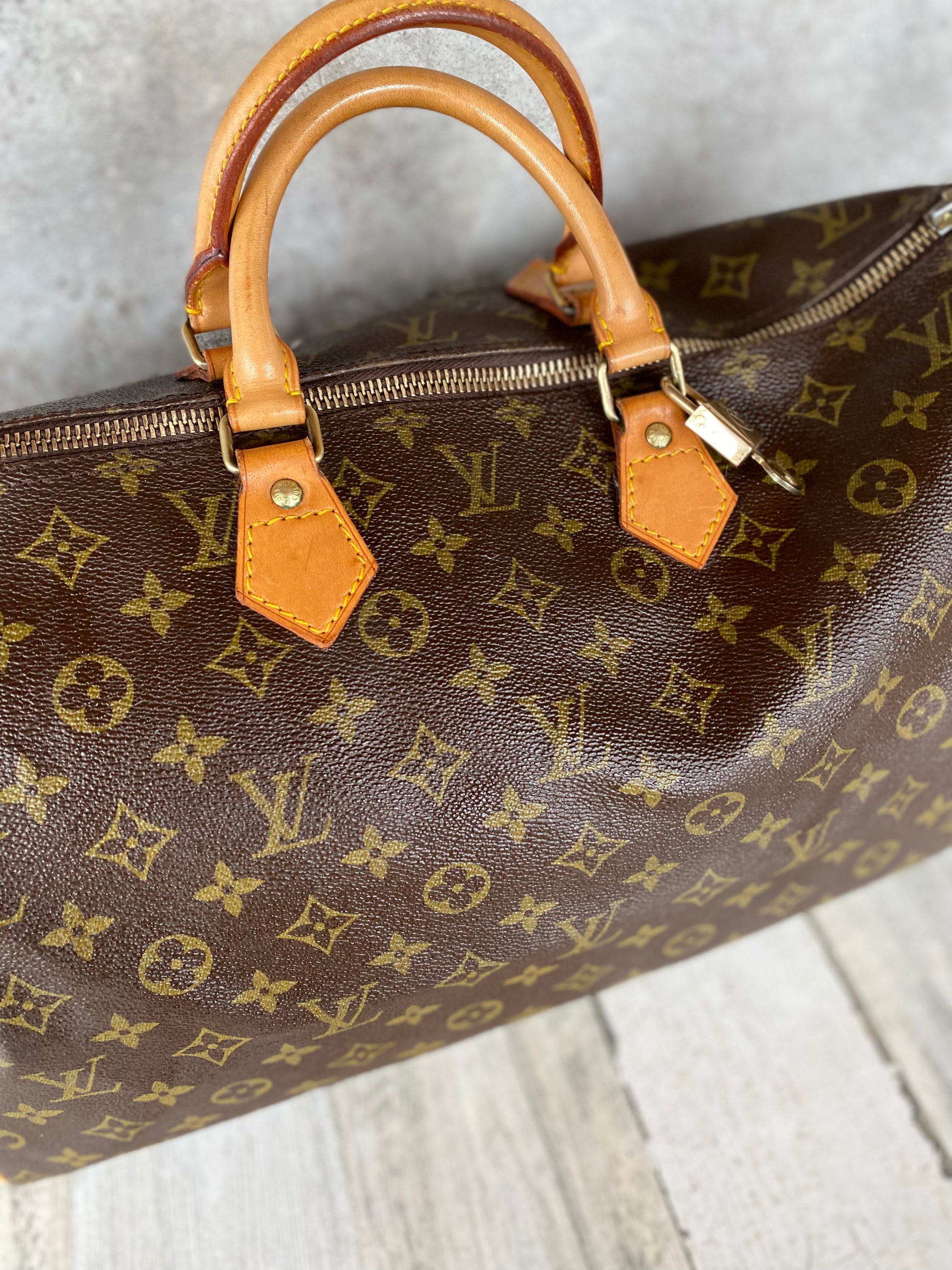 VINTAGE LOUIS VUITTON MONOGRAM SPEEDY 40 ECLAIR ZIPPER, Women's