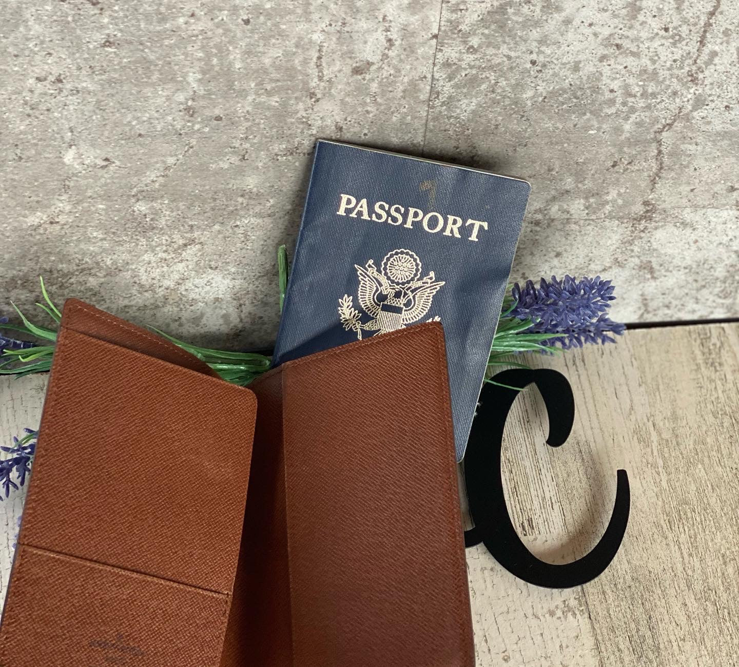 Authentic preloved couveture passport case