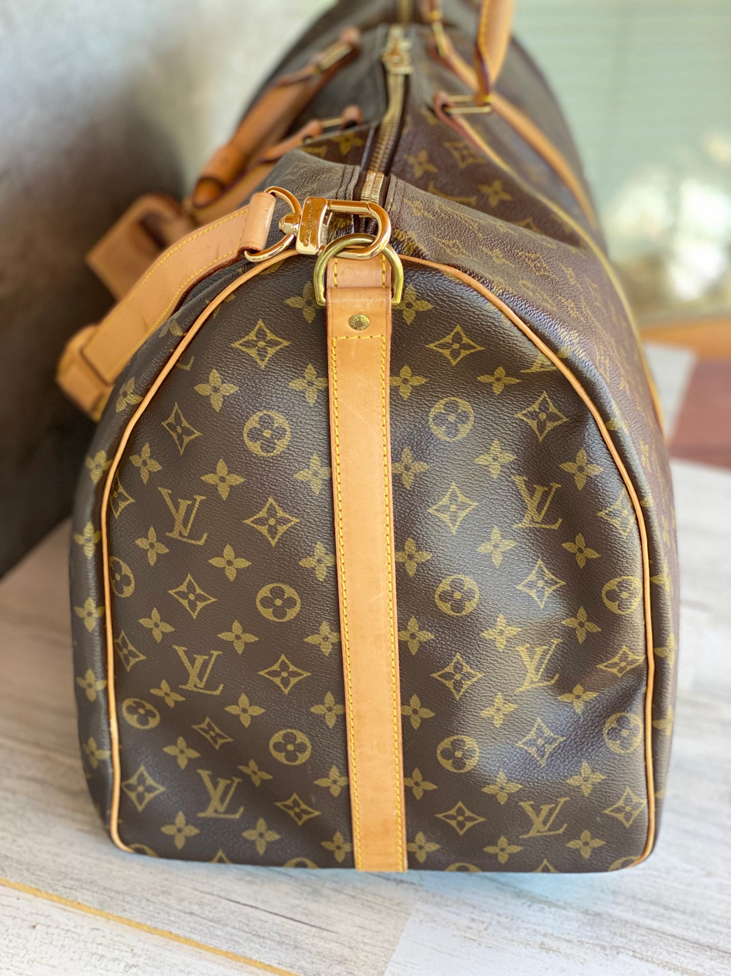 Authentic Preloved Keepall 60 Bandouliere