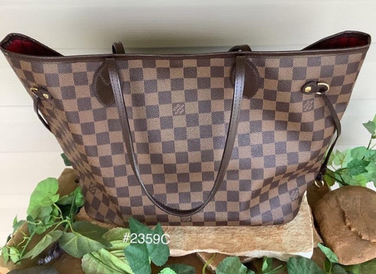 Authentic Preloved Neverfull MM Damier Ebene