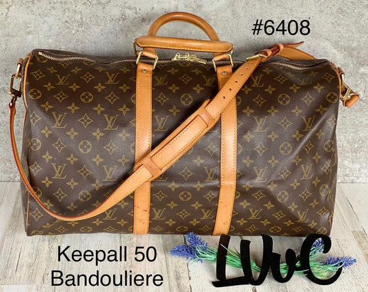 Authentic Preloved Keepall 50 bandouliere